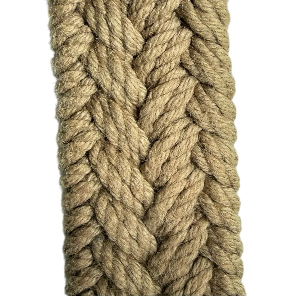 Dockers Olive Green Woven Belt with Brass-Tone Buckle